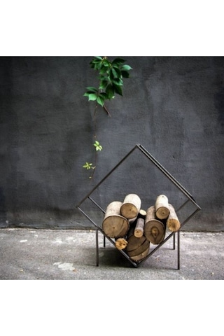 Regal Metal Odun Rafı Şömine Odunluğu