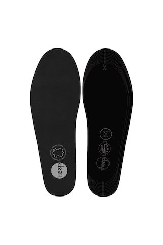 Heep Hakiki Deri Ve Anatomik Siyah 35-45 Numara Ayakkabı İç Tabanlığı Siyah