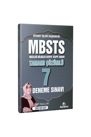 2026 Dib Mbsts Tamamı Çözümlü 7 Deneme Sınavı Esra Işık Kulp Zarif Muallime - 829979470