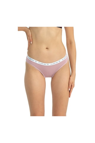 U.s Polo Assn. 66436 Kadın Karışık Desen Pamuklu 3'lü Slip Külot-gülkurusu Gül Kurusu