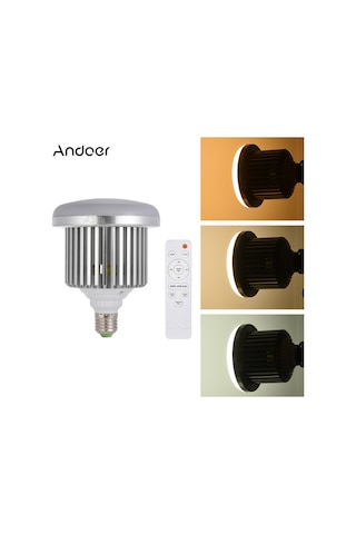 Monyee Andoer 50w Led Fotoğraf Işığı Mantar Tipi Parlaklık Ve Renk Sıcaklığı Ayarlanabilir Kumandalı Ac185-245v Pil Yok