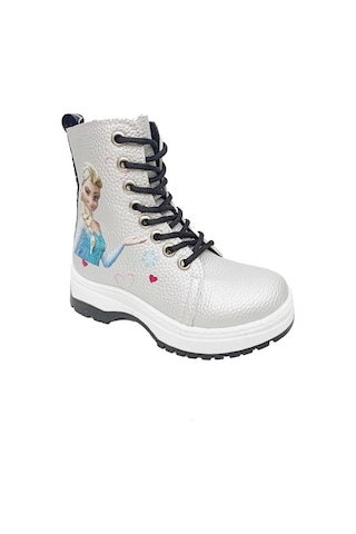 Fix Kids 9603 Deri Fashion Kız Çocuk Bot Gümüş