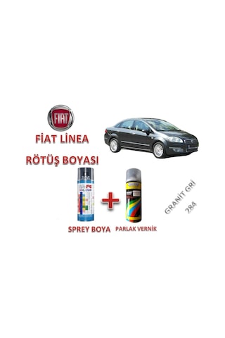 Fiat Linea Granit Gri Rötuş Boyası Ve Vernik Seti 400Ml. Sprey (520384805)
