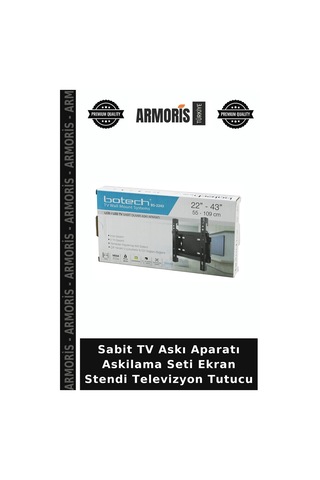 Sabit Tv Askı Aparatı Askilama Seti Ekran Stendi Televizyon Tutucu