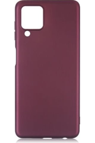 Samsung Uyumlu Galaxy A22 4g Kılıf Esnek Yapılı İnce Slim Silikon Kapak Ryc/premier Bordo