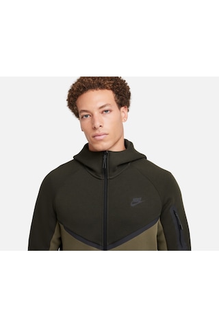 Nike Sportswear Tech Fleece Windrunner Ss25 Full-zip Hoodie Erkek Sweatshirt-sportxoutlet Haki