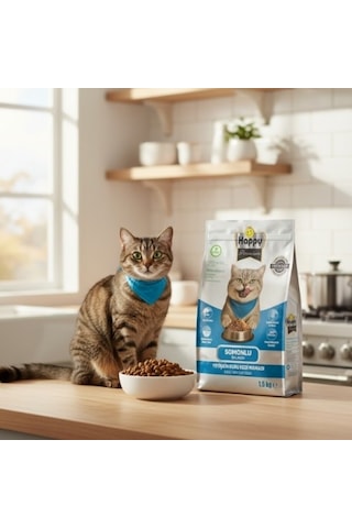 Happy Somonlu Kuru Kedi Maması 12 KG