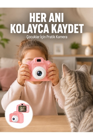 Hd Video Kayıt Özellikli Mini Dijital Kamera Fotoğraf Çekimli Usb Şarjlı Yeni Nesil