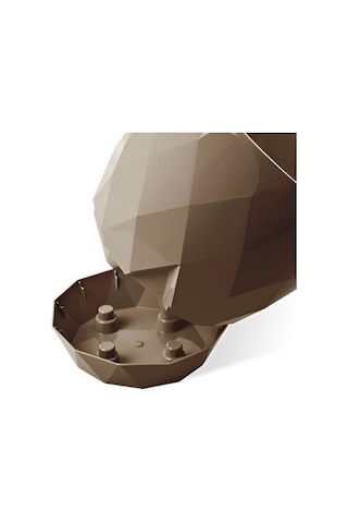Omnipazar Krs-454 Yakamoz Tabaklı Plastik Saksı Takımı 4.8 Litre No 4 Kahverengi