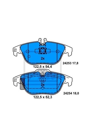 Mercedes C Serisi W204 Kasa C200 Arka Fren Balatası 2007-2013 Ate