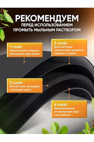 For Happiness Bulaşık Kurutma Matı 40x50 260797283 Siyah