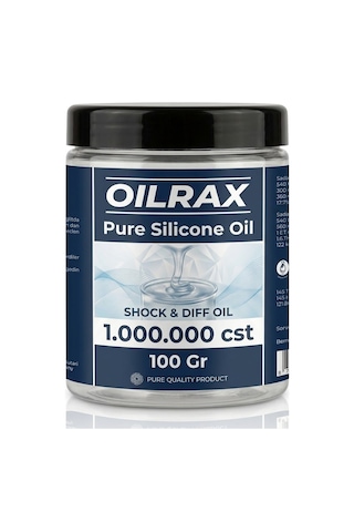Oilrax Pure Silicone Oil 1.000.000 Cst - Shock & Diff Oil 100 Gr