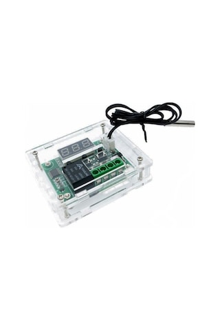 W1209 Dijital Termostat + Şefaf Kutu W1209