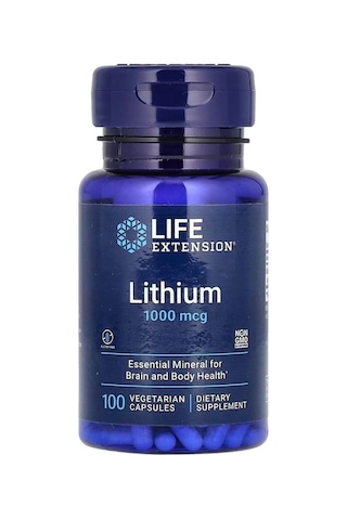 Life Extension Lithium 1000 Mcg 100 Vegetarian Kapsül
