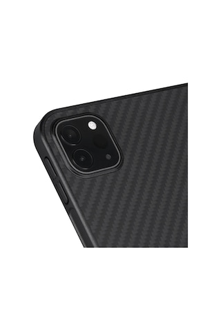 Apple Uyumlu iPad Pro 11 2021 3.nesil Kılıf Aramid Fiber Pitaka Ultra-slim Classic Serisi Siyah