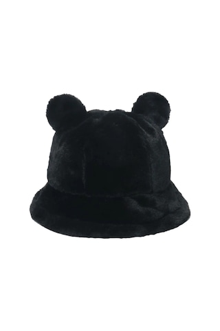 Mood Agenda Sevimli Ayı Kulak Peluş Bucket Şapka Siyah