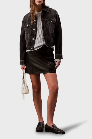 Calvin Klein Bayan Kot Ceket Lv047b741g Rdd Siyah Siyah