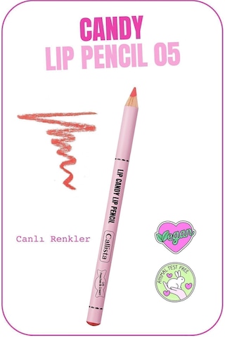 Callista Lip Candy Lip Pencil Dudak Kalemi 05 Peaches & Cream - Turuncu