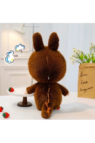 Hardal Renk Dragon Labubu Peluş Oyuncak Kuyruklu Seri Labubu Peluş Oyuncak
