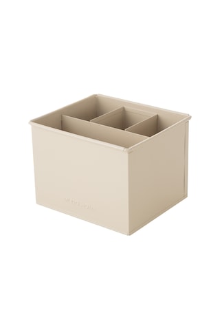 Mudo Home Roma Bölmeli Düzenleyici Mat Bej 19x16x13