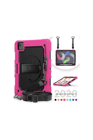 Apple İpad Pro 11 2020 Kılıf Pars Tablet Kapak - Pembe Arka Kapak