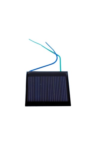 Mini Güneş Paneli 4cmx4cm 3 Volt 0,1amper + Ve - Uç Kablolu