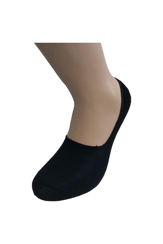 Design Erkek Bambu Babet Çorap - Siyah