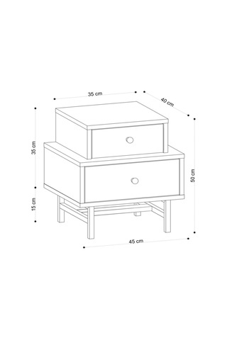 Decormet Nadia Komodin Safir Meşe Safir Meşe