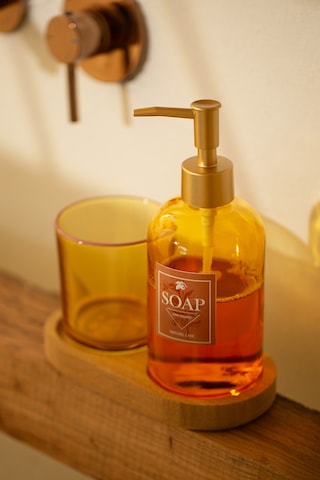 Rakle Vina Ahşap Standlı Banyo Seti Amber 420 Cc Renkli