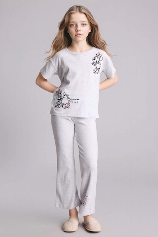 Defacto Dısney Mıckey & Mınnıe Fitilli Kaşkorse 2li Pijama Takımı Kız Çocuk H2763a826spgr28 Gri-gr28
