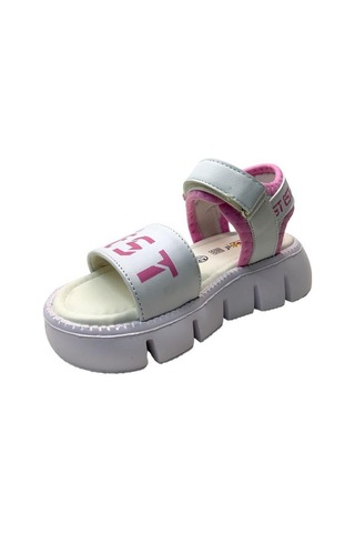 Tuğba Ortopedi 2155 Kız Çocuk Sandalet 001 Beyaz - Siyah