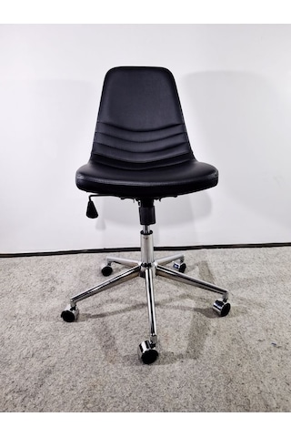 Bintaşmobilya Siyah Deri Rahat Ofis Toplantı Sandalyesi