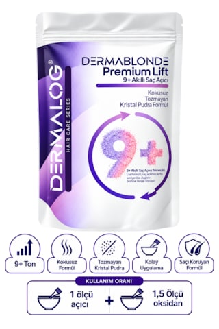 Dermalog Dermablonde Premium Lift 9+ Akıllı Toz Saç Açıcı 1000 Gr