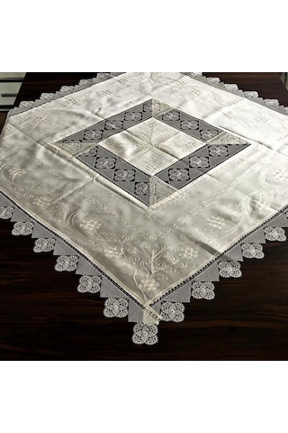 Çeyizlik Ipek Dokuma Iğne Oyalı Fiskos %100 Ipek El Işçiliği