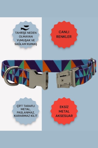 Caramelos İsimli Köpek Tasması, Köpek Künyesi, Köpek İsimlik 110 Turuncu - Yeşil