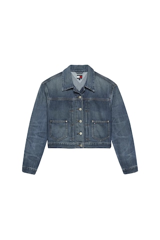 Tommy Hilfiger Pleated Trucker Jack, 1a5 Mavi Kadın Kot Ceket