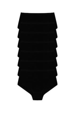 Sebatingo Kadın Külot Yüksek Bel Pamuklu Likralı Siyah 7 Li Paket 32350-black 2xl - 3xl