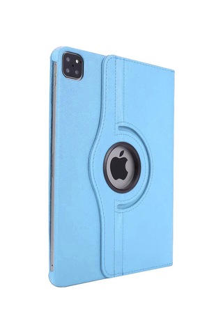 Apple Uyumlu iPad, Pro 4. Nesil M2 2022 11 Inç 360 Dönebilen Uyku Modlu Standlı Pu Deri Kapaklı Kılıf Kılıf