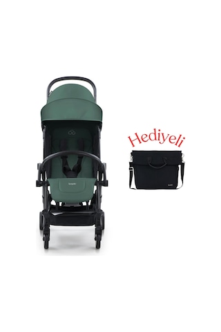 Bumprider Connect³ Bebek Arabası Black-Olive + Yan Bakım Çantası