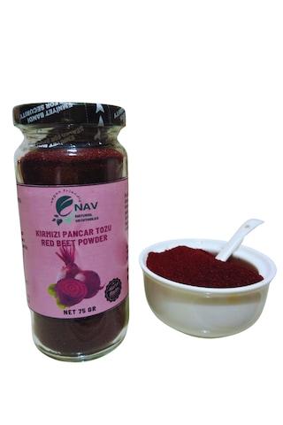 Nav Kırmızı Pancar Tozu Katkısız Koruyucusu Sağlıklı Cam Şişede