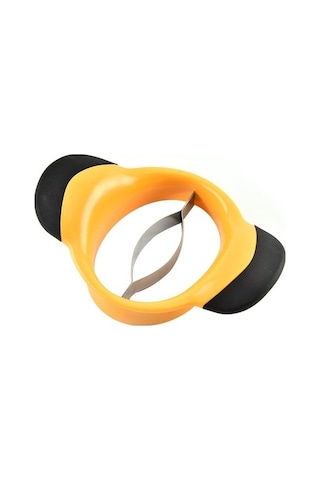 Fastbuy 2 Adet Meyve Kesme Aleti, Paslanmaz Çelik Mango Ayırıcı, Sarı Renk, Ev Dekorasyonu İçin Elastik Sarı