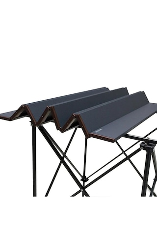 Katlanır Boyalı Alüminyum Kamp Masası Out-2060 Siyah