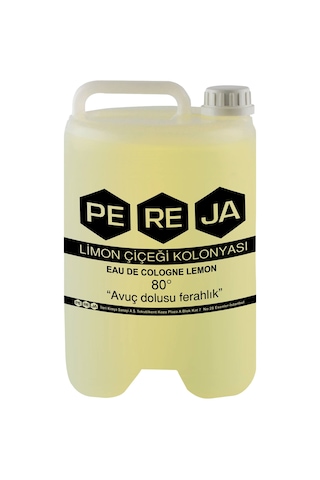 Pereja 80 Derece Limon Çiçeği Kolonyası Bidon 5 L Pereja 80 Derece Limon Çiçeği Kolonyası Bidon 5 L