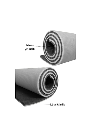 16 Mm Taşıma Askılı Çift Taraflı Iki Renk Kamp Pilates Minderi G