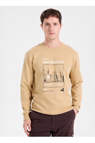 National Geographic Vizon Erke Sweatshirt N6wm-swt4076 Camel