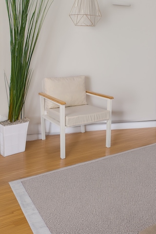 Neokas Metal Balkon Oturma Grubu, Bahçe Takımı, Kafe Koltuğu, Bekleme Alanı Koltuğu, 1 Adet Koltuk Beyaz