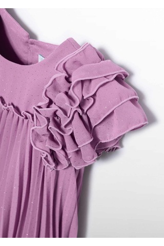 Mayoral Abel&lula Kız Çocuk Pileli Elbise Mor