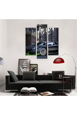 Lamborghini Araba Kanvas Tablo 120x130cm