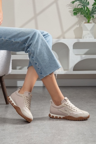 Valenza Paraşüt Ortopedik Sneaker Bej Açık Bej