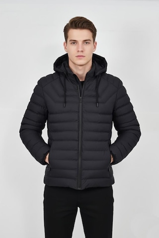 Erkek Kapüşonlu Spor Mont Regular Fit 3019 Bgl-st04897 Antrasit